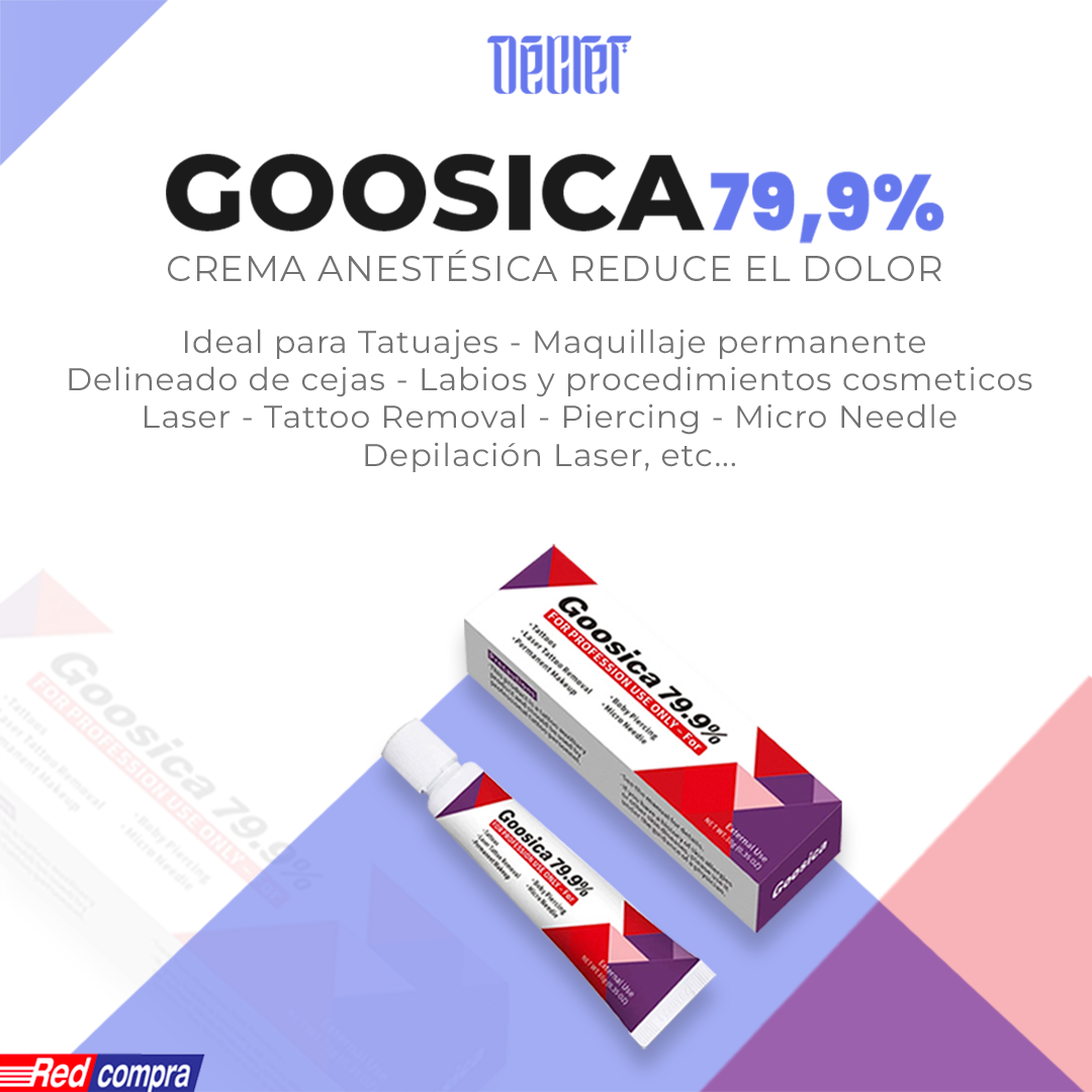 Crema anestésica Goosica® 79.9% Equilibrio y rápida absorción