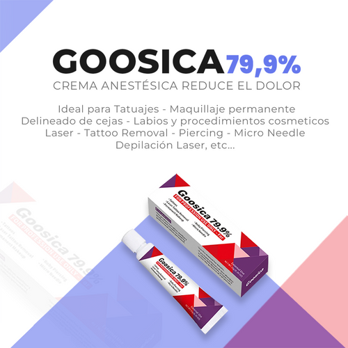 Crema anestésica Goosica 79.9% Equilibrio y rápida absorción