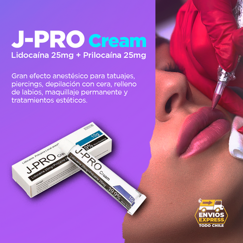 Crema anestésica J-Pro® 39.9% Sin vasoconstricción